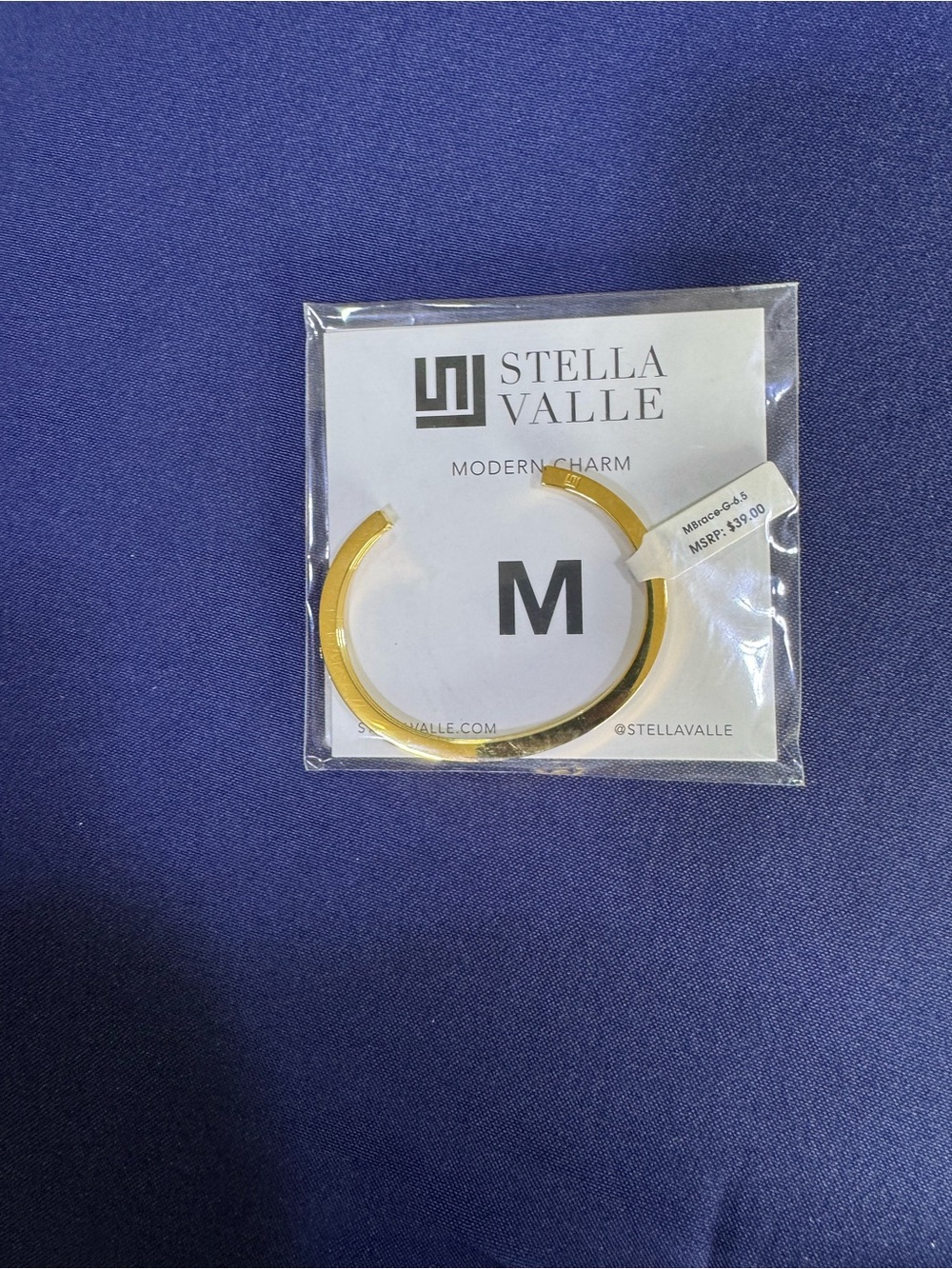Gold Cuff Bracelet -Modern Charm